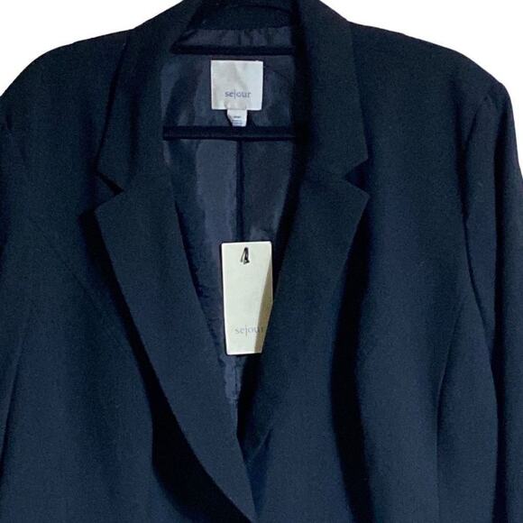 Sejour Women's Black Blazer Jacket Size 18W - NWT - Classic & Versatile Chic - Picture 3 of 12